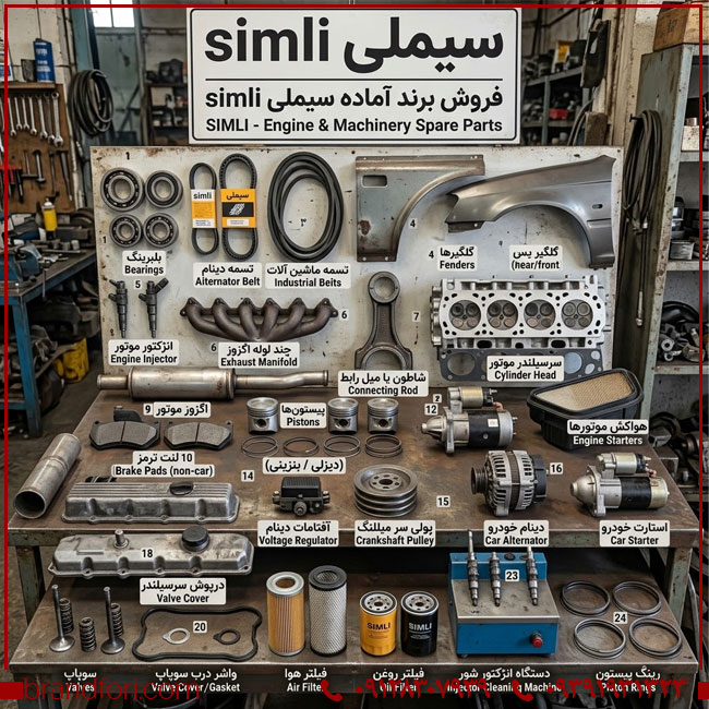 فروش برند آماده سیملی SIMLI؛ گزینه‌ای مناسب برای فعالیت در حوزه قطعات و تجهیزات خودرو