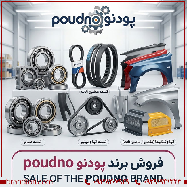 فروش برند آماده پودنو POUDNO؛ انتخابی مناسب برای فعالیت در حوزه قطعات خودرو و لوازم یدکی