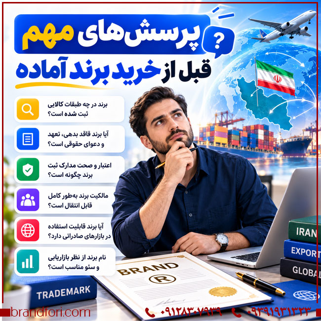 سؤالات خرید برند آماده - پرسش‌های مهم قبل از خرید برند آماده
